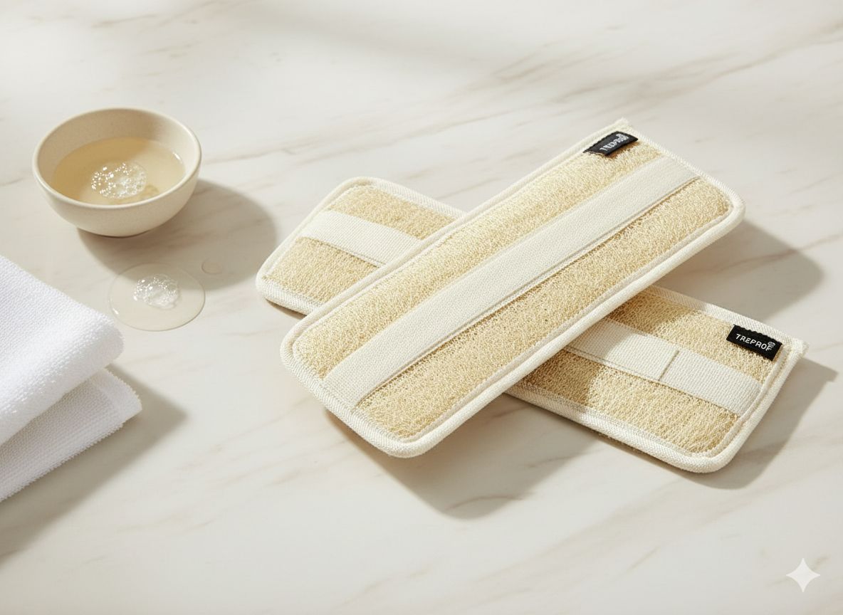 Treprof Natural Small Massage Mitt | Professional Skin Exfoliation - Image 7