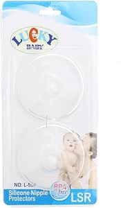 Lucky Baby L-554 Silicone Nipple Protecotrs BPA Free For Kids Clear