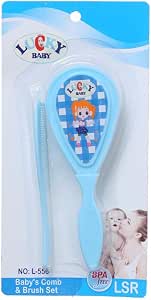 Baby Hair Care Set 2 Pieces (Brush + Comb), Light Blue DR-A-400