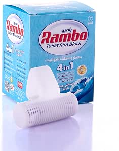 HELAL & STAR El Rambo Toilet Rim Block, Sea Breeze Scent, 3 Pieces.